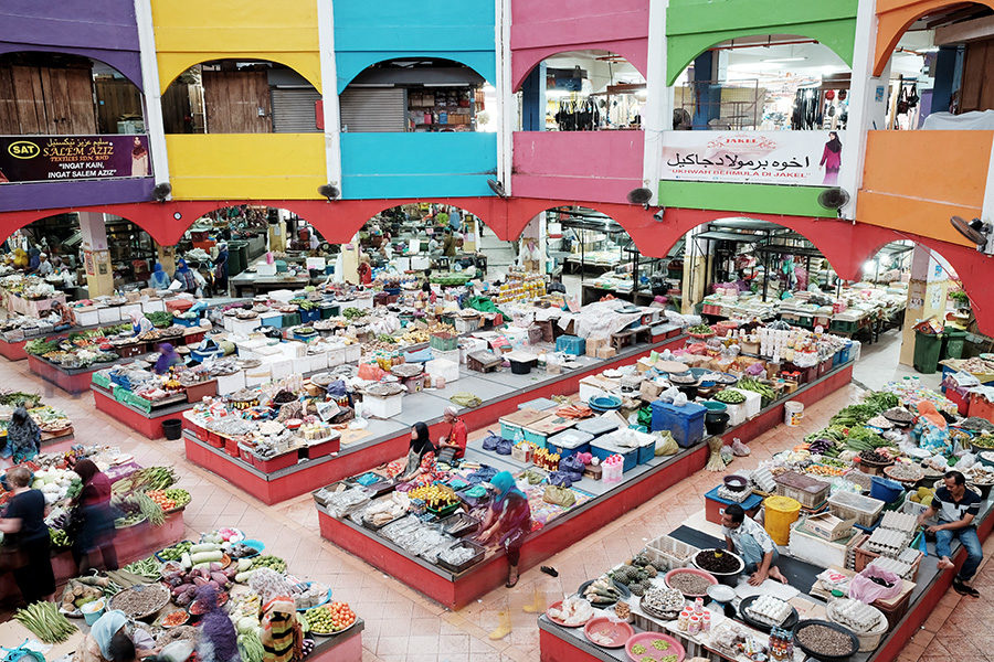 tržnice v Kota Bharu, Malajsie