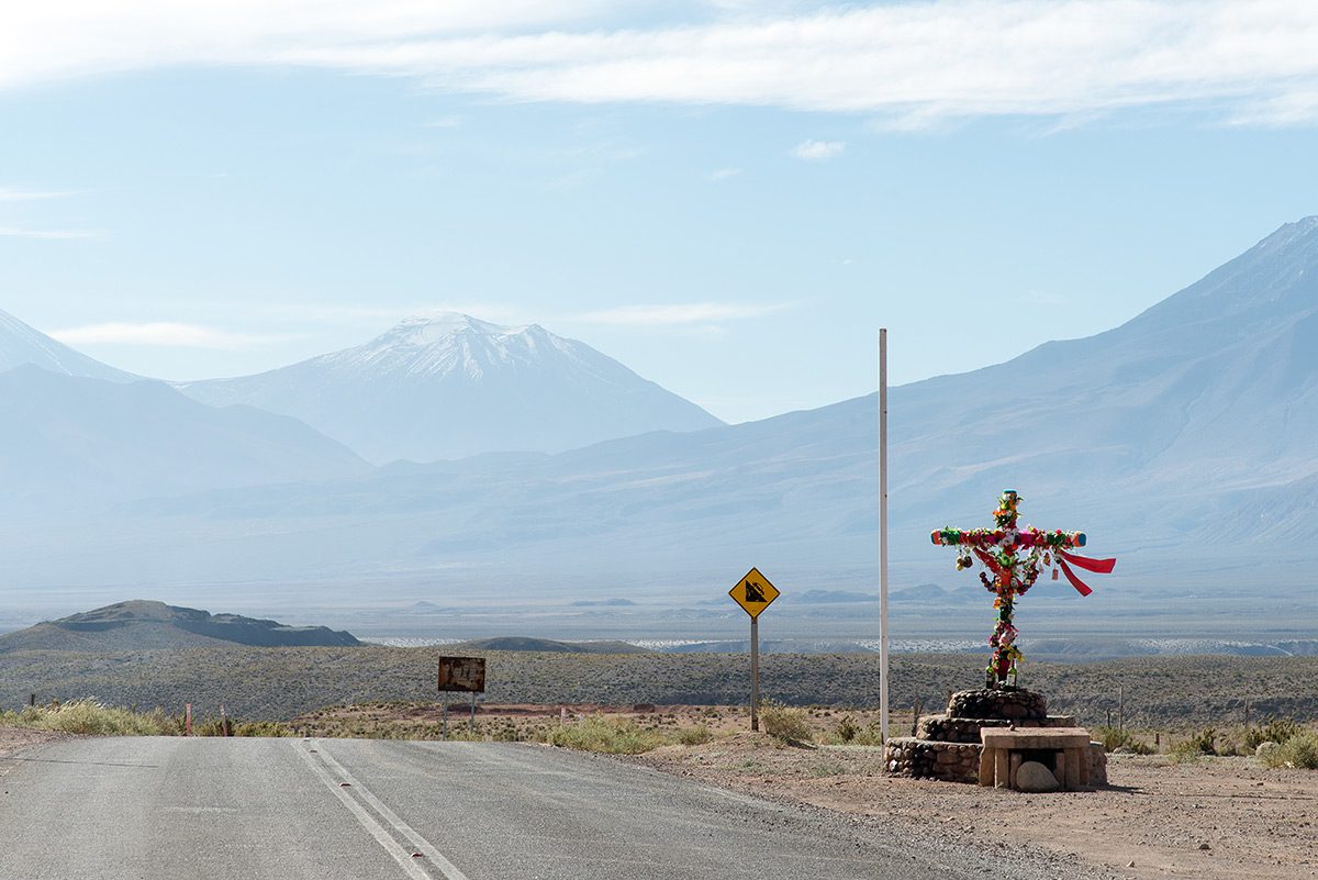 kříž u silnice, chile