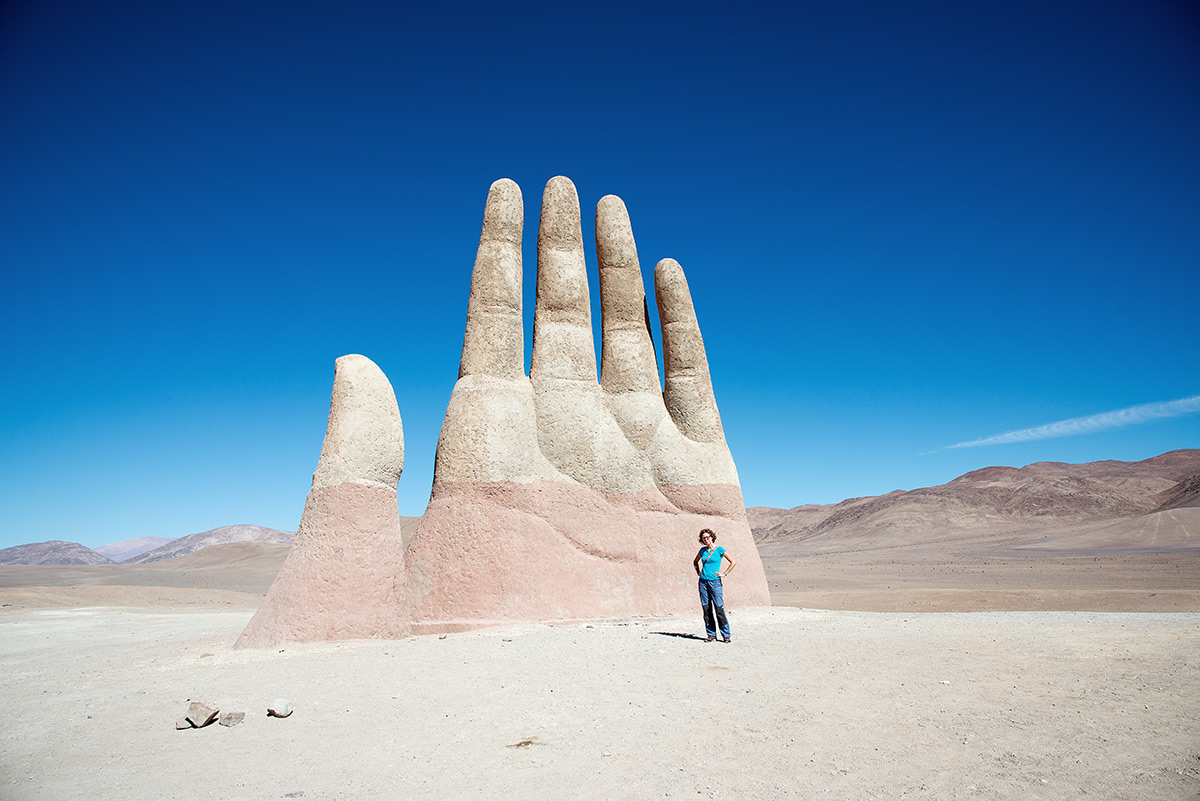 ruka pouště, antofagasta, chile